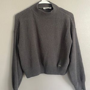 grey turtle neck sweater